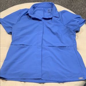 Figs peplum scrub top